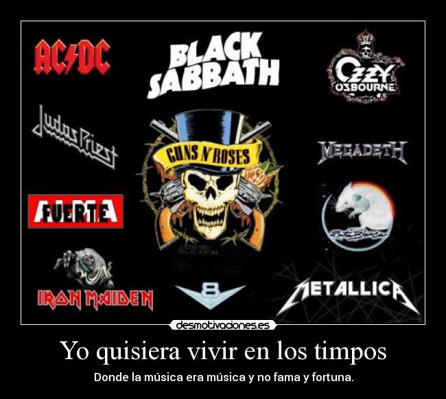 Yo quisiera vivir en los timpos - 