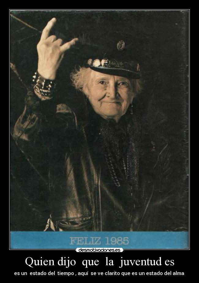 carteles abuela rockera desmotivaciones