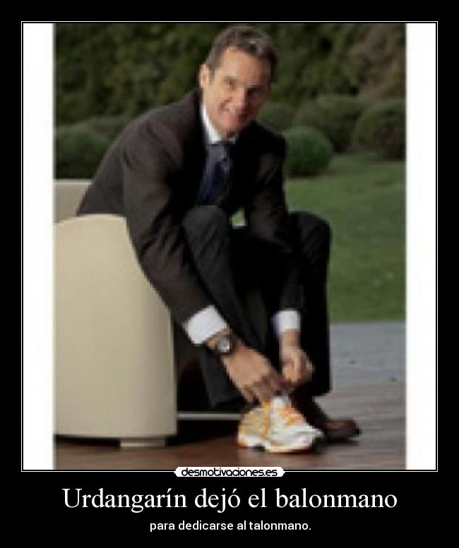 Urdangarín dejó el balonmano - 