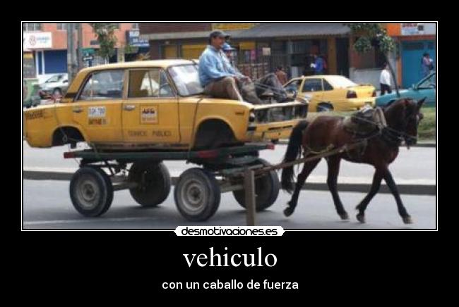 vehiculo - con un caballo de fuerza