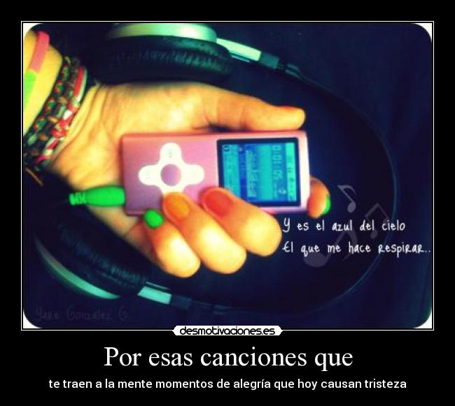 Por esas canciones que -