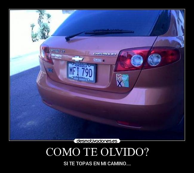 COMO TE OLVIDO? -