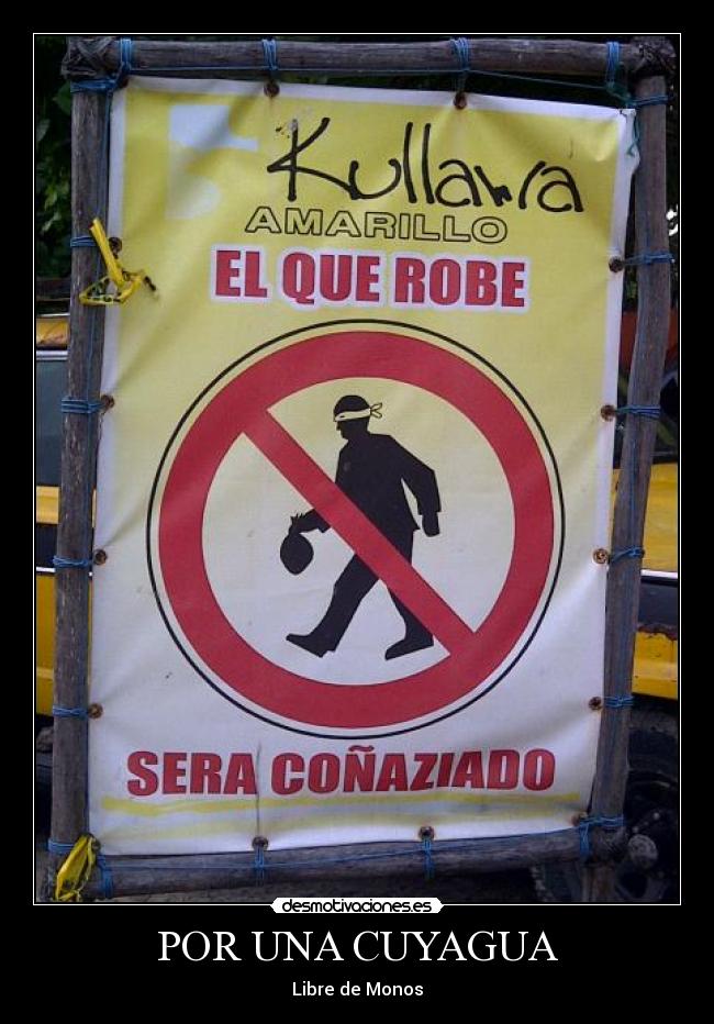 POR UNA CUYAGUA - Libre de Monos