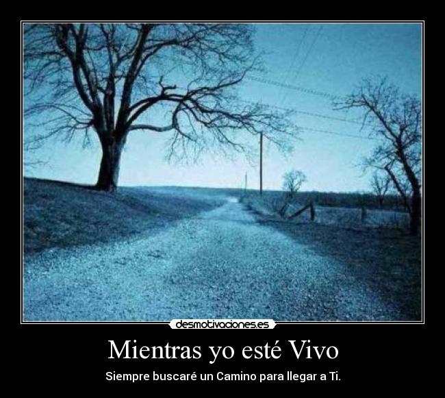 Mientras yo esté Vivo - Siempre buscaré un Camino para llegar a Ti.