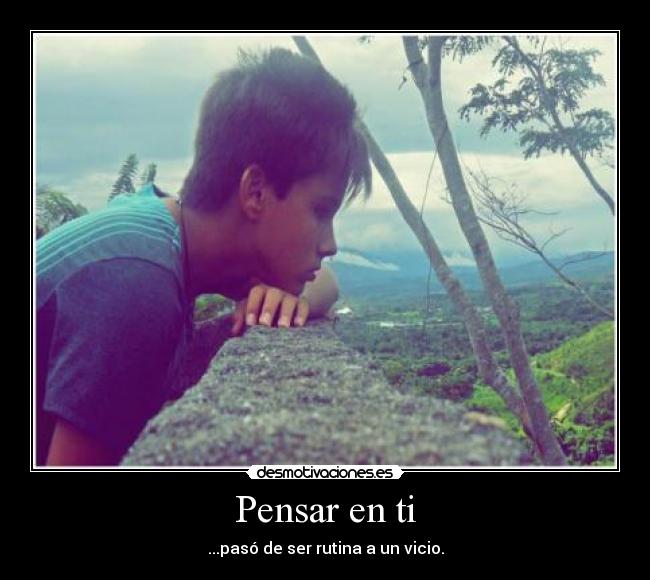 Pensar en ti -