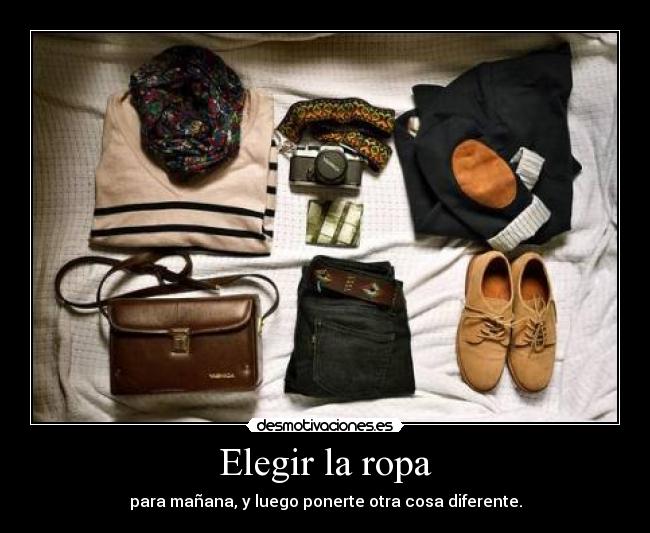 Elegir la ropa -