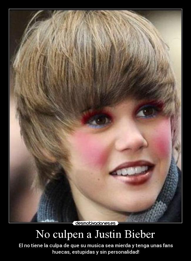 carteles bieber gay desmotivaciones