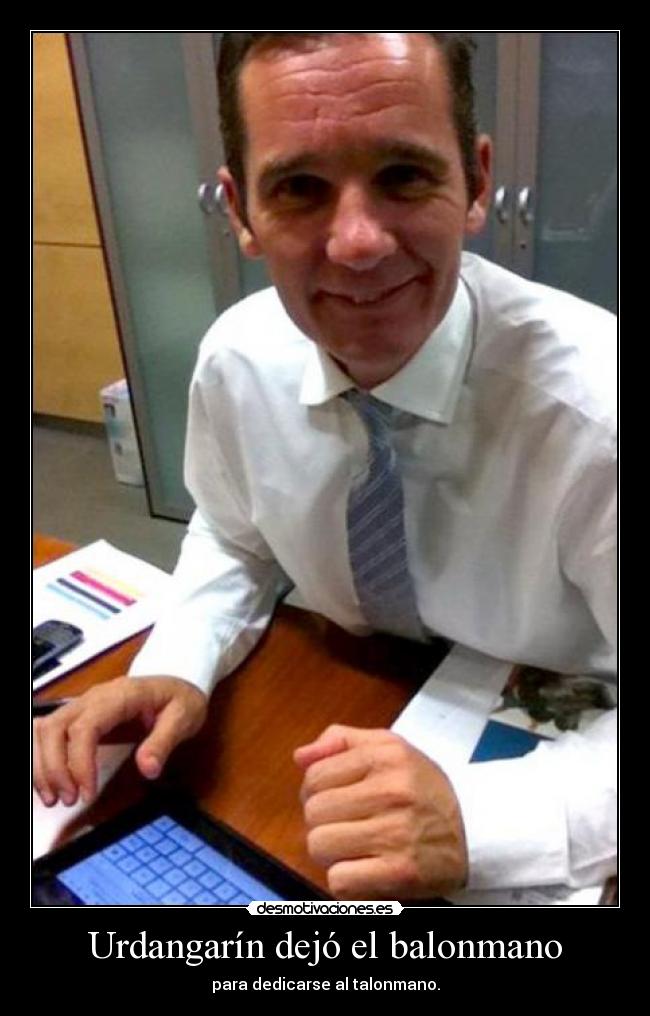 Urdangarín dejó el balonmano - 