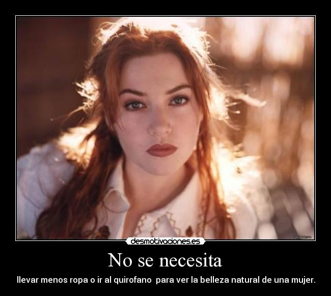 No se necesita -