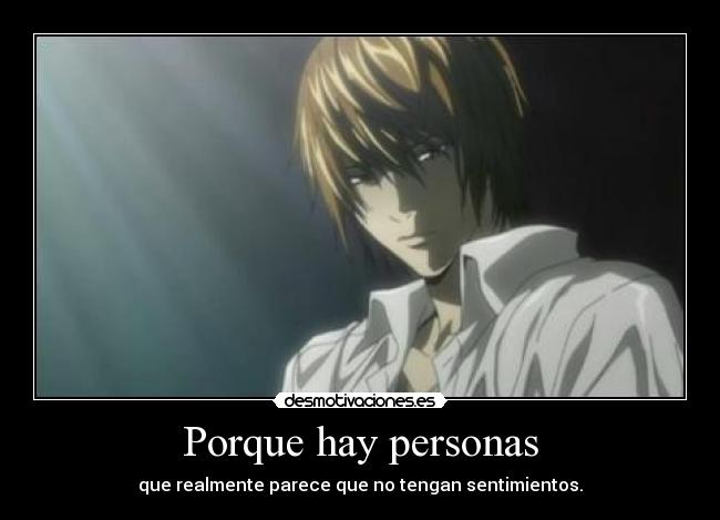 Porque hay personas -