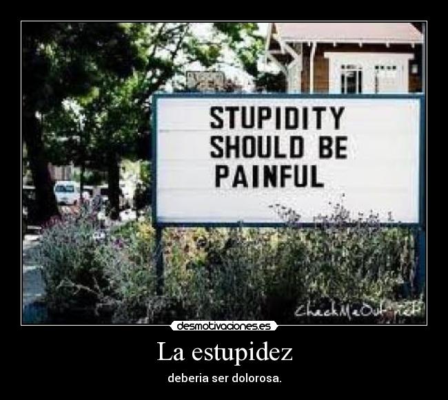 La estupidez -