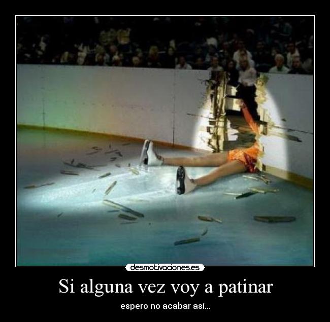 carteles patinaje sobre hielo desmotivaciones