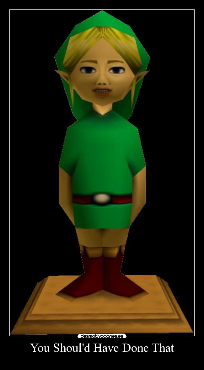 carteles legend zelda majoras mask link estatua dia leyenda urbana ben jadusable mito miedo bug cartucho desmotivaciones
