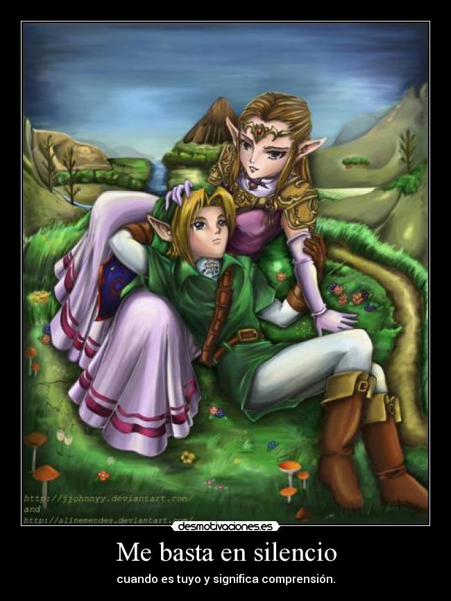 Me basta en silencio - cuando es tuyo y significa comprensión.