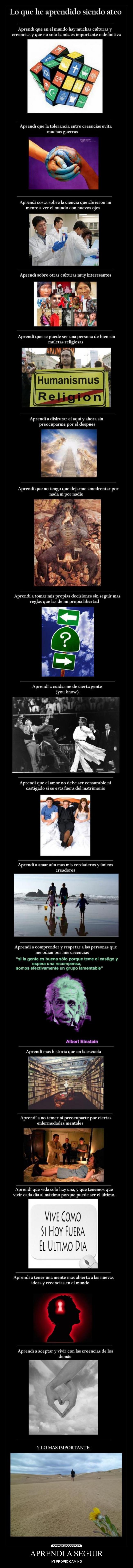 carteles que aprendido siendo ateo desmotivaciones