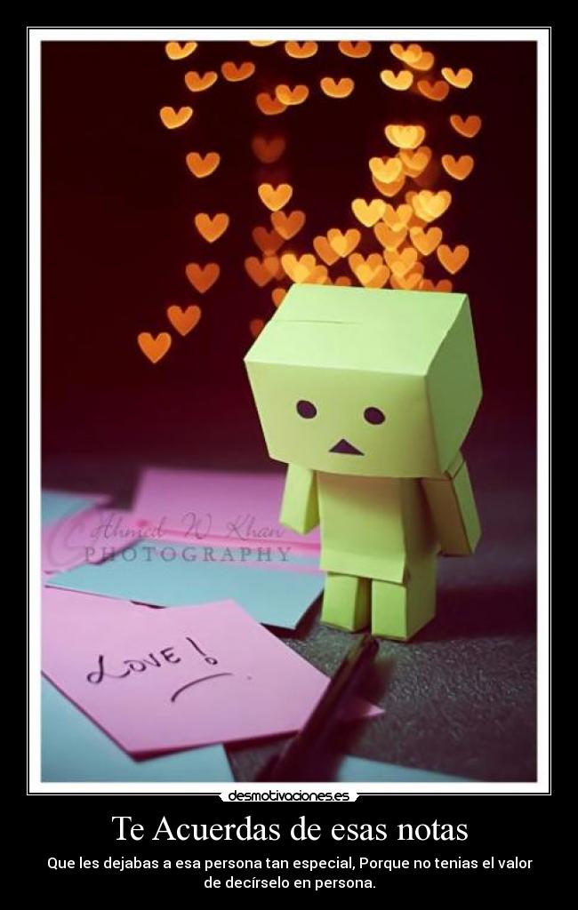Te Acuerdas de esas notas - 