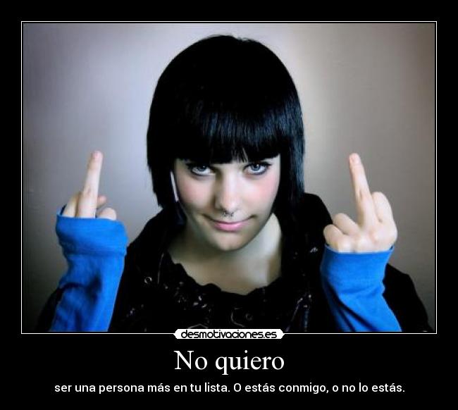 No quiero - 