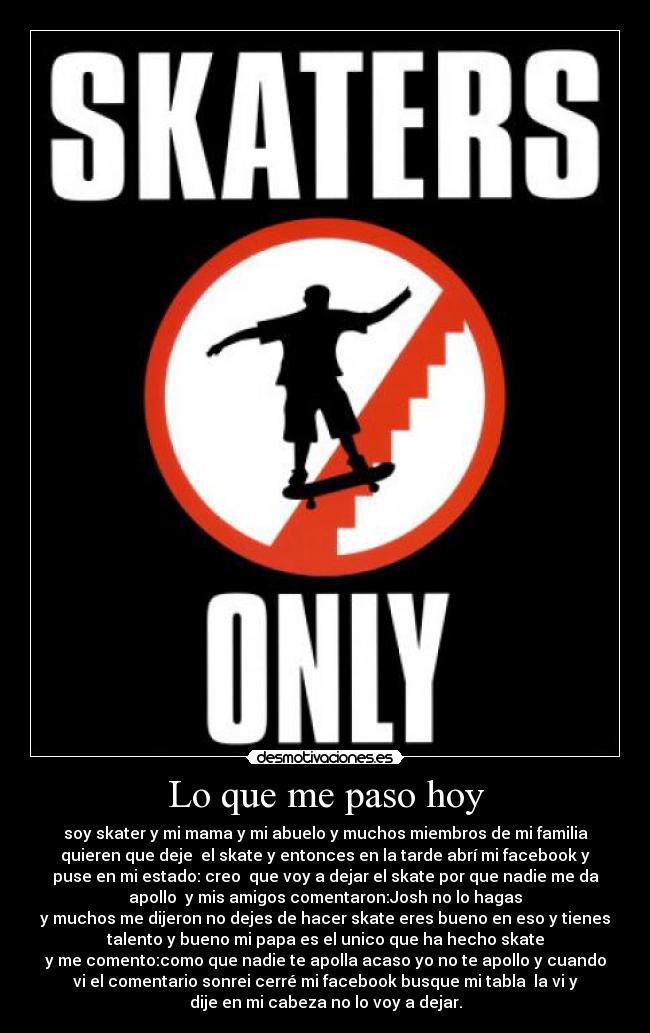 Lo que me paso hoy - 