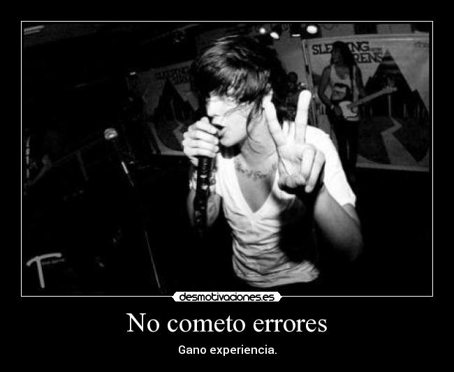 No cometo errores - 