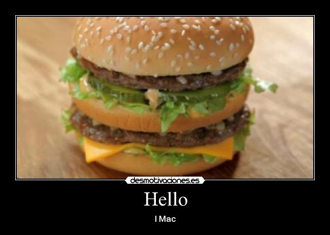 Hello - I Mac