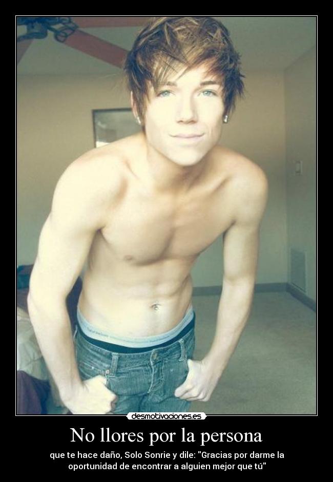 No llores por la persona -