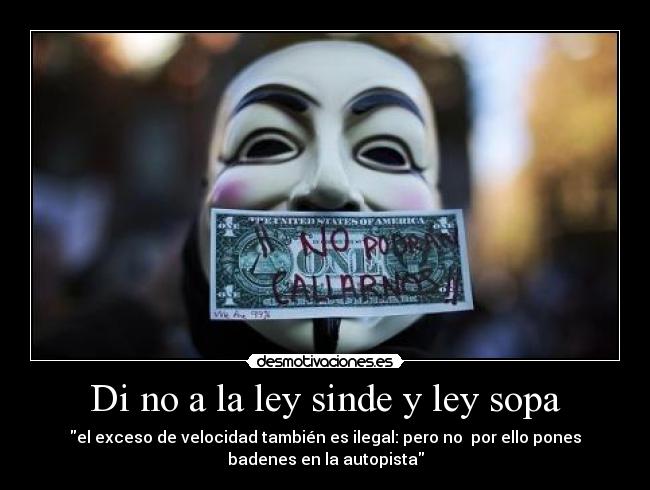 Di no a la ley sinde y ley sopa - 
