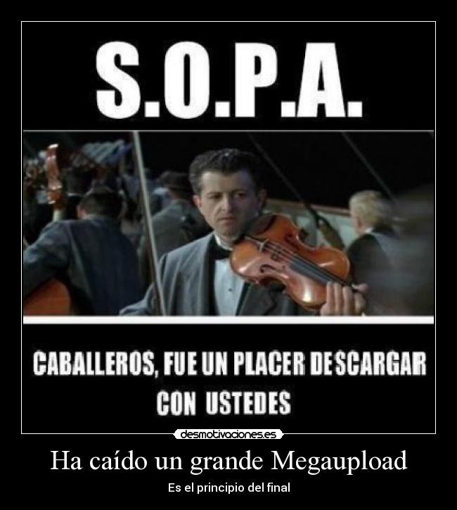Ha caído un grande Megaupload - Es el principio del final