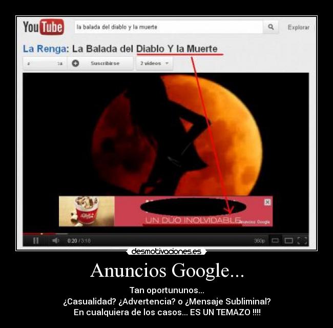 carteles rock diablo muerte balada renga google mensaje subliminal advertencia casualidad desmotivaciones