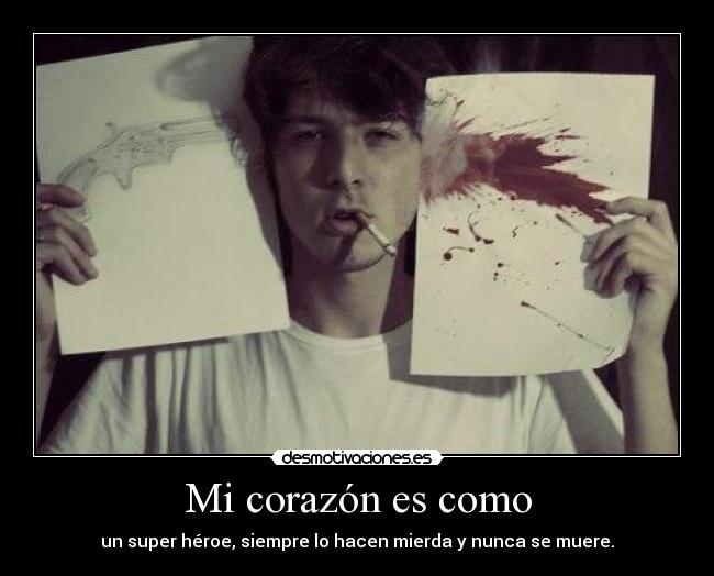 carteles corazon sentimientos desmotivaciones