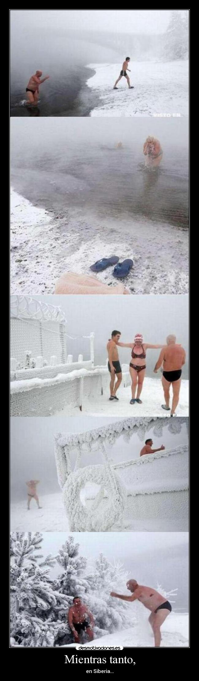 Mientras tanto, - en Siberia...