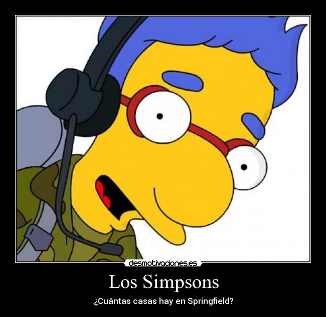 Los Simpsons - ¿Cuántas casas hay en Springfield?