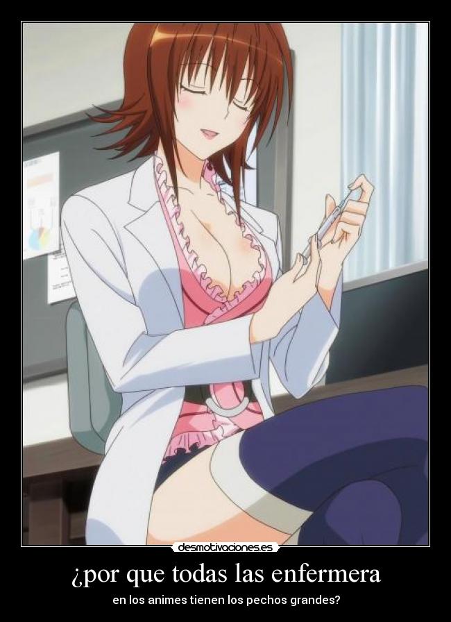 carteles enfermeras anime pechos grandes desmotivaciones