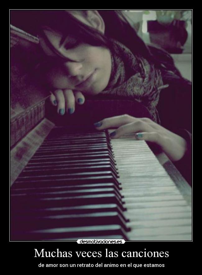 Muchas veces las canciones -