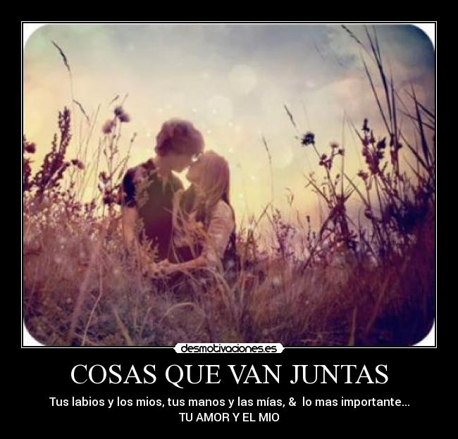 COSAS QUE VAN JUNTAS -