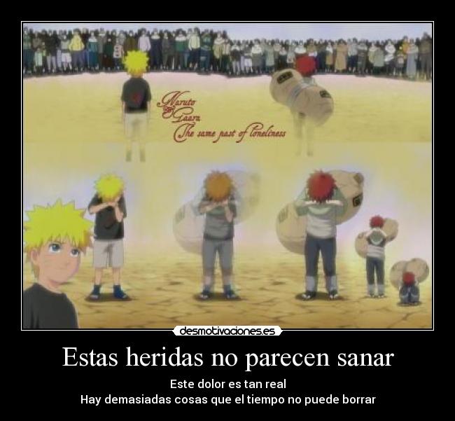 Estas heridas no parecen sanar - 