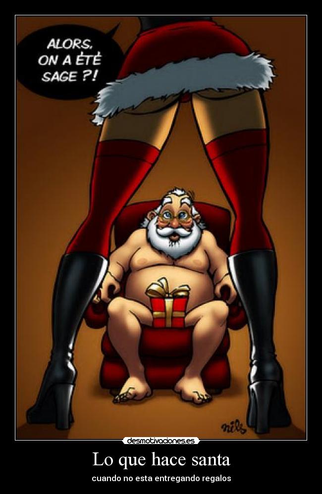 Lo que hace santa - cuando no esta entregando regalos