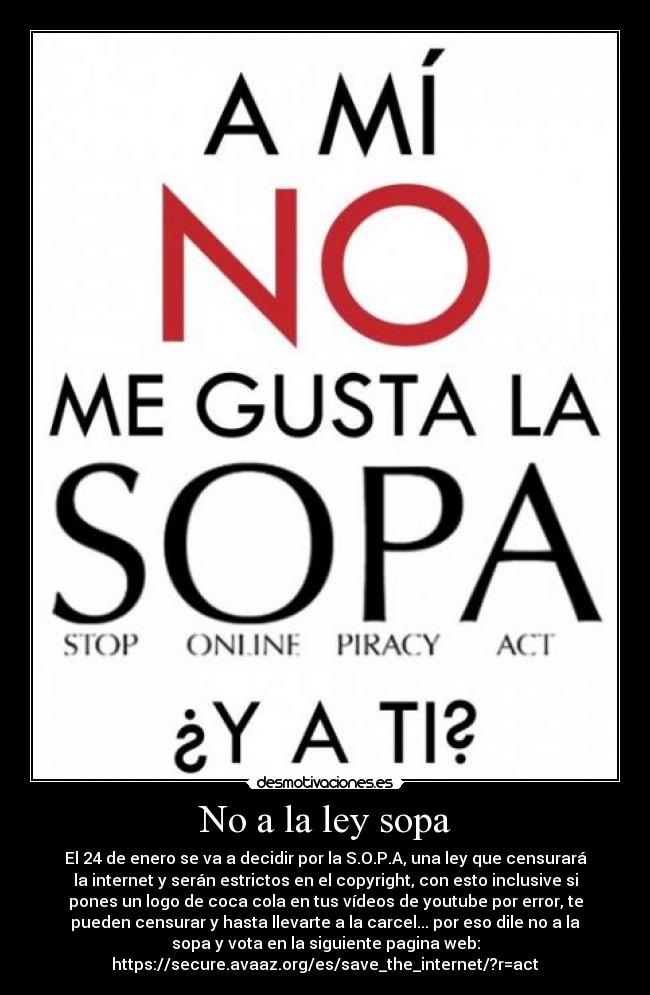 No a la ley sopa - 