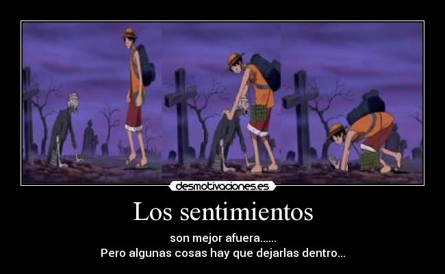 carteles sentimientos one piece desmotivaciones