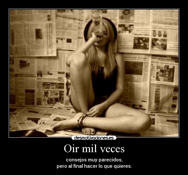 Oir mil veces -