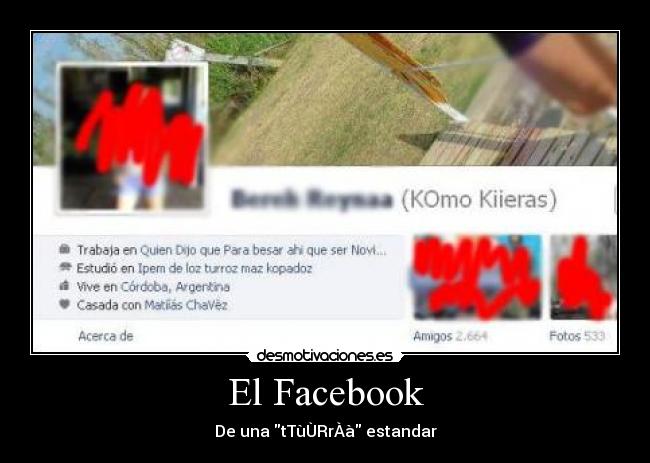 carteles facebook turra estandar facebook perfil desmotivaciones