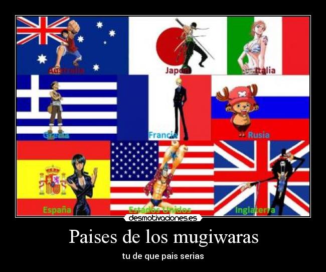 Paises de los mugiwaras - 