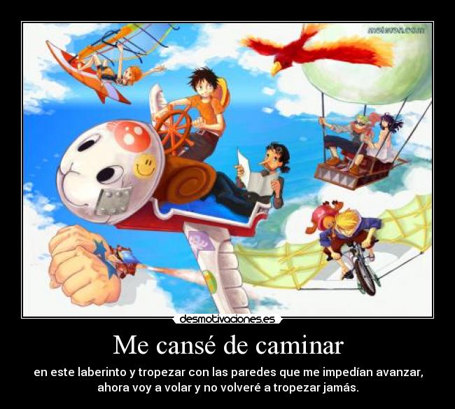 Me cansé de caminar -