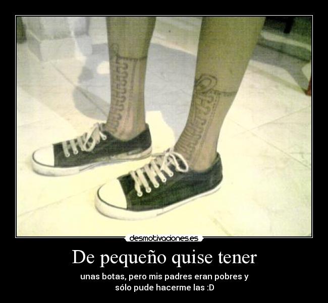 De pequeño quise tener -