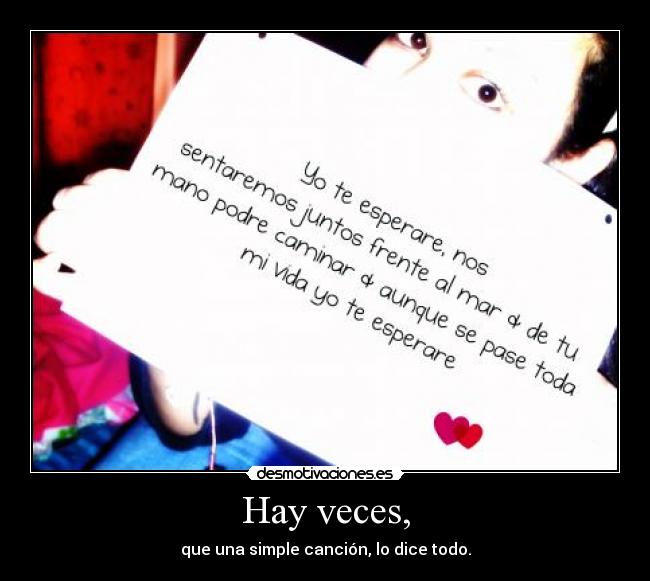 Hay veces, - 