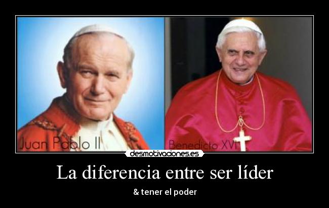 La diferencia entre ser líder -