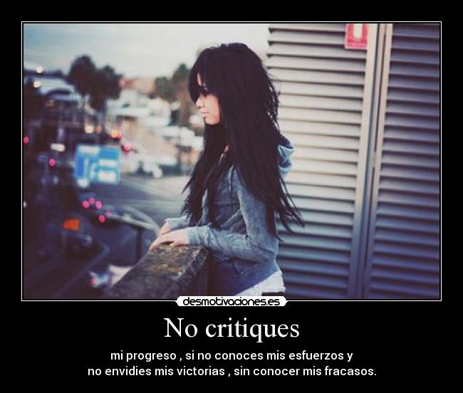 No critiques - 