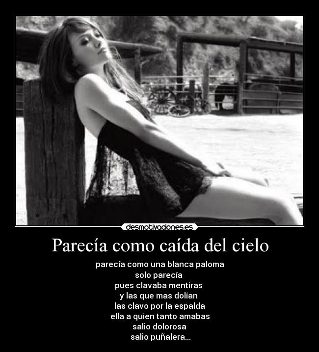 Parecía como caída del cielo -