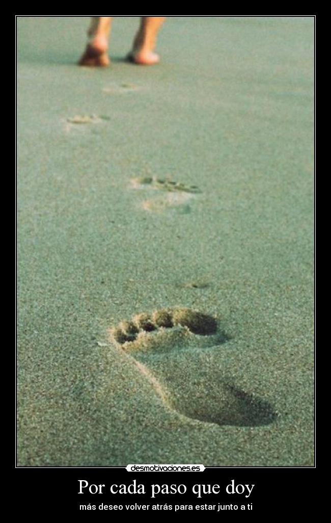 Por cada paso que doy -