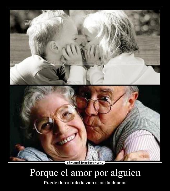 Porque el amor por alguien -