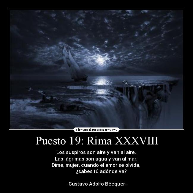 carteles mis rimas favoritas gustavo adolfo becquer faure puesto adonde desmotivaciones